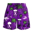 thumbnail image 5 of Men's Swim Trunks Athletic Bathing Quick Dry Drawstring Elastic Waist Beach Shorts with Pockets Multicolor 2 4XL, 5 of 8