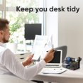 thumbnail image 3 of SHBOTO Mesh Desk Organizer Office Supplies Caddy with Pencil Holder and Storage Baskets for Desktop Accessories, 3 Compartments, Black, 3 of 14