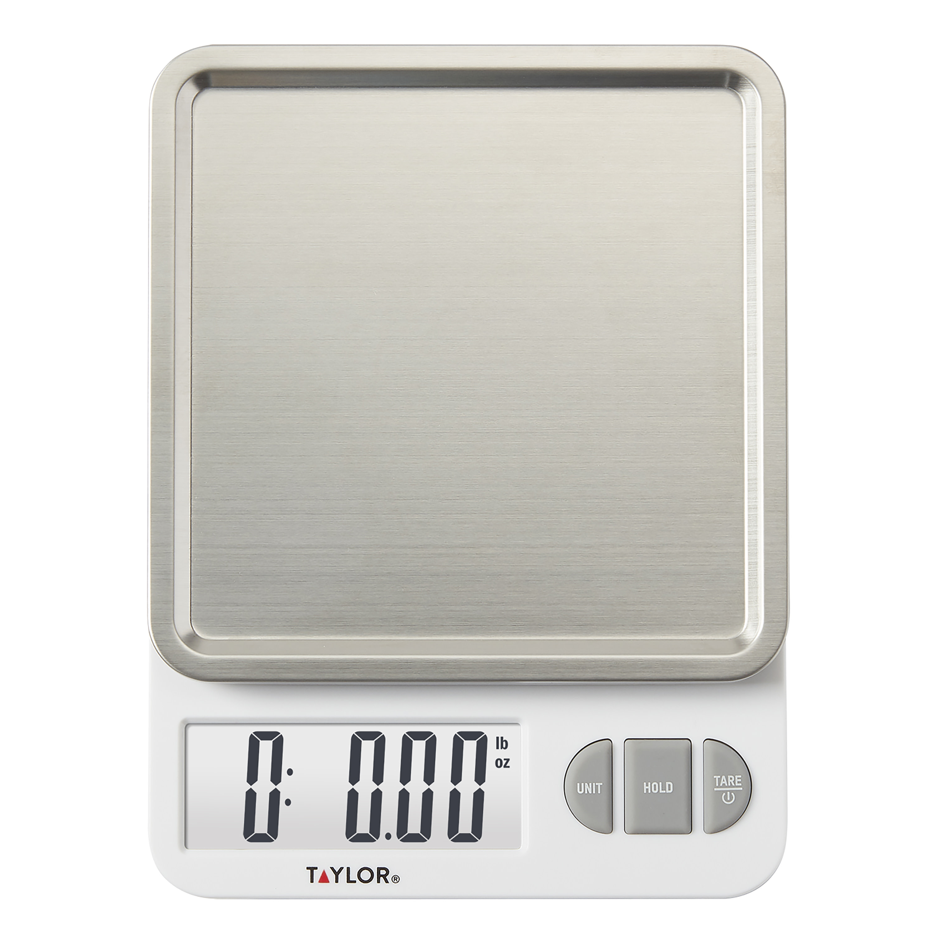 Taylor 11 Lb Digital Kitchen Scale, White