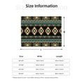 thumbnail image 4 of YFYANG Lightweight Warm Flannel Blanket, Vintage Brown Decorative Stripes Throw Blanket for Bed, Sofa, Travel, Camping, 80"x60", 4 of 7