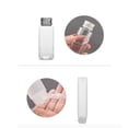 thumbnail image 5 of 1 Set/8 Pcs Dispense Bottle Plastic Small Container Cream Lotion Liquid Water Holder Empty Bottle with Zipper Storage Bag for Home Outdoor (Transparent), 5 of 8