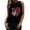 Black, variant on Womens Valentine Day Heart Love Print Tee Sleeveless Crewneck T-Shirt Vest Tee Blouse Casual Tank Tops