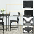 thumbnail image 3 of 5 pcs Wood Rectangular Dining Table Set, 3 of 9