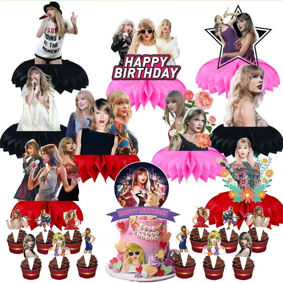 Table Toppers Honeycomb Centerpieces Cake Toppers Decorations for Birthday Party Decor Supplies Photo Props