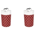 thumbnail image 2 of Cesta de lavandería Cateissary con asas de aluminio 90L Rojo/Impreso, 2 of 6