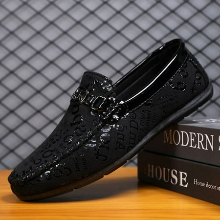 

Soft Bottom Breathable Work Summer Round Toe British Men‘s Slip-on Lefu Bean Small Shoes Handmade Fashion Waterproof