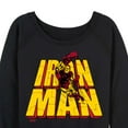 thumbnail image 3 of Marvel Iron Man - Stacked Name Oversized - Women's French Terry Pullover Sweatshirt, 3 of 5