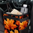 thumbnail image 6 of Maple leaves Foldable Mini Car Trash Can with Lid and Leak-Proof Hanging Storage Bag, 6 of 6