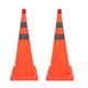 thumbnail image 1 of Cono de seguridad en la Carretera, conos de tráfico plegables reflectantes 2 paquete de naranja múltiple para el estacionamiento para el estacionamiento, 1 of 7
