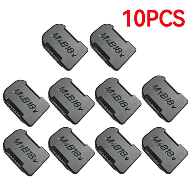 10pcs Tools Power Battery Mounts Storage Stand Holder for Makita 18V 14.4V Fit Bosch Battery Hold Shelf Rack Storage Case