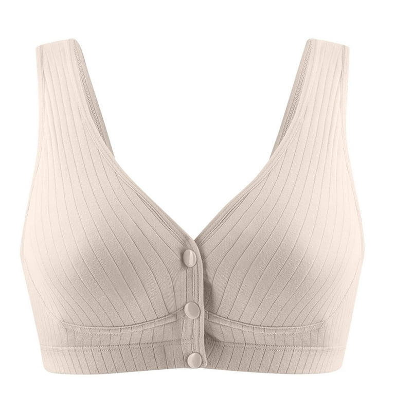 Meichang Womens Bras No Wire Lift T-shirt Bras Seamless Comfortable  Bralettes Shapewear Breathable Full Figure Bras Front Closure