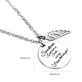 thumbnail image 3 of HomeKingdee Angel Wing Pendant Necklace for Women - Diamond-Encrusted Memorial Jewelry with Engraved Message for Sympathy and Remembrance Gifts, 3 of 5