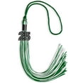 thumbnail image 3 of Endea Graduation Green/White Mixed Color Graduation Tassel with Black Date Drop, 3 of 10