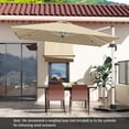 thumbnail image 3 of Costway 10 FT Patio Cantilever Umbrella Outdoor Aluminum Hanging Offset Umbrella w/ 360° Rotation Beige, 3 of 10