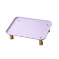 thumbnail image 1 of Comedero elevado, cuenco para comida de gato, cuenco para agua de perro, soporte de madera hecho de PP Púrpura, 1 of 9