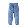 thumbnail image 3 of akafmk Kids Flannel Pants Boys Girls Fleece Pj Bottoms Soft Warm Fall Winter Joggers with Comfortable Cuffs Loungewear Sleep Pants 2-11 Years, 3 of 7