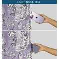 thumbnail image 6 of Vargottam Printed Blackout Curtains - Purple Floral Design, Set of 2 Panels, 42 x 108 Inches - Room Darkening, Thermal Insulated Window/Door Drapes with Grommets, 6 of 9