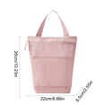 thumbnail image 3 of Hyknon Mesh Toiletry Tote Bag, Quick Drip Breathable Beach Mesh Crossbody Bags Carry Pouch with Zipper Top, Portable Makeup Bag Handbag for Bathroom Storage Gym Showers Trips Travel Toiletries, Pink, 3 of 4