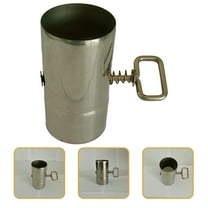 IBASETOY Chimney Stove Pipe Camping Stove Chimney Stainless Steel 1Set