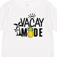 thumbnail image 4 of Inktastic Vacay Mode with Palm Trees Sun and Pineapple Boys or Girls Long Sleeve Toddler T-Shirt, 4 of 5