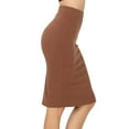 thumbnail image 2 of Women & Plus Ponte Knit Basic Knit Pencil Midi Skirt, 2 of 4