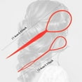 thumbnail image 3 of 12 Pcs Topsy Tail Hair Tool for Women Girls, Quick Hair Looping Tool Plastic Hair Pull Through Tool Hair Loop French Braid Styling Tool Pony Tail Tool for Hair Styling Ponytail, 3 of 5