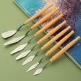 thumbnail image 2 of PXIWS 7Pcs/Set Stainless Steel Oil Painting Knives Artist Crafts Spatula Palette Knife Oil Painting Mixing Knife Scraper Art Tools, 2 of 8