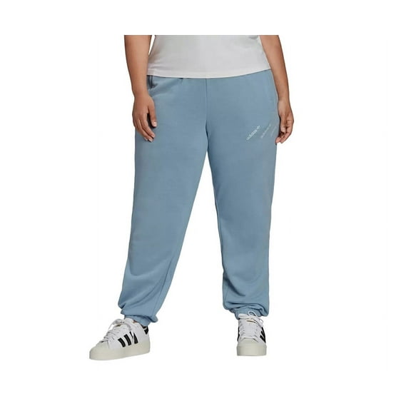 Adidas Plus Logo Jogger Womens Active Pants Size 1X, Color: Blue