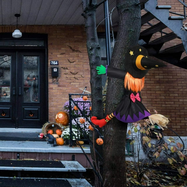 Crashing Witch into Tree Halloween Decorations Halloween Witch Tree Decorations Halloween Hanging Outdoor Yard Tree Decorations