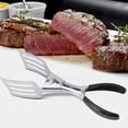 thumbnail image 4 of Pinzas para cocinar, pinzas para alimentos con Clip para barbacoa de pescado frito de acero inoxidable, fiabilidad excepcional, 4 of 8
