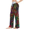 thumbnail image 2 of GZHJMY Women's Pajama Pants Colorful Flowers Design Comfy Stretch Sleepwear Essentials womens Lightweight Lounge Terry Pajama Pant, X-Small, 2 of 7