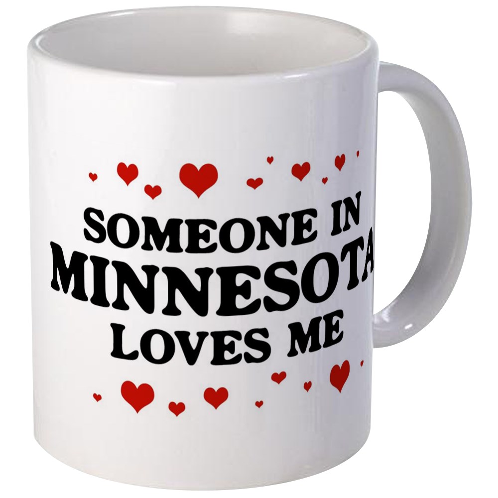 CafePress Loves Me In Minnesota Mug Unique Coffee Mug, Coffee Cup