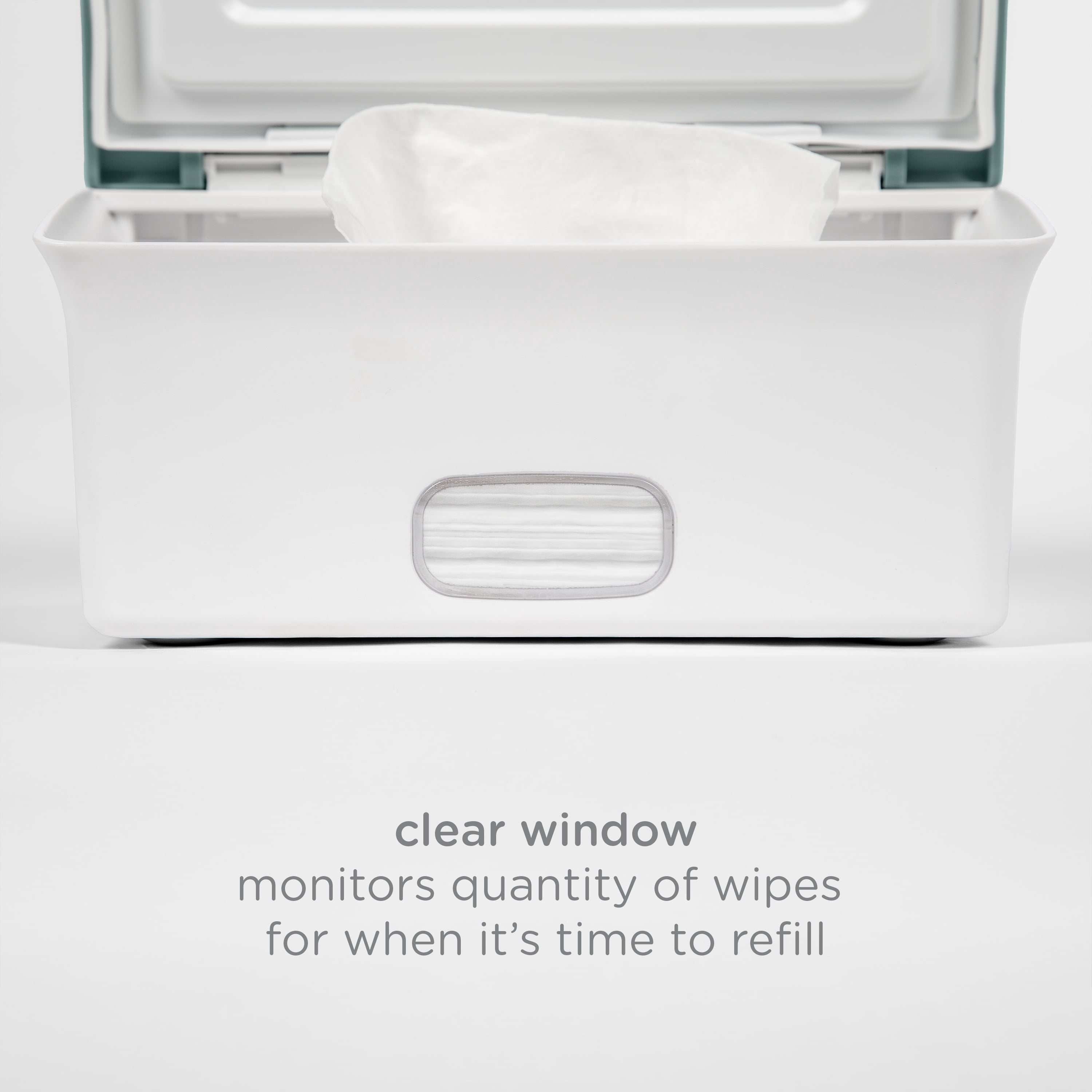 Ubbi Baby Wipes Dispenser Features Weighted Plate and Secure Seal, Open Water, 1 Count Per Pack