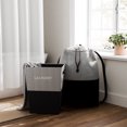 thumbnail image 6 of RGI Home Laundry Bag and Hamper Basket with Handles, Dark Gray and Black with Tweed (2 Pack), 6 of 7