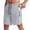 06# Gray, variant on Men's Athletic Running Shorts Quick Dry with Zipper Pockets Ice Silk Workout Gym Long Shorts with Zipper Pockets Gray S