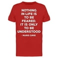 thumbnail image 1 of Marie Curie Quote  Men's T-shirt, 1 of 2