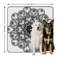 thumbnail image 3 of Extra Large Mandala Print Pet Pads, 72" x72" Washable Dog Potty Mat, Non-Slip Backing for Floors and Crates, Reusable Design, 3 of 8