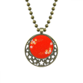 thumbnail image 1 of Japon sakura patrón oro rojo Colgante Estrella Collar Luna Cadena Joyas Unbranded M, 1 of 3