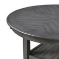 thumbnail image 6 of Isla 5 Piece Counter Height Table Set, 4 Crossback Chairs, Gray Polyester, 6 of 8