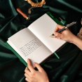 thumbnail image 4 of Vintage Leather Journal Notebook with Combination Lock, A5 Embossed Flower Secret Diary Ruled Lined Paper for Writing, Gift for Women Girls Children (Green), 4 of 4