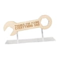 thumbnail image 3 of Placa de madera Decoración Decorativo Ligero Adorno de escritorio Artesanía de madera Letreros de mesa para el hogar Estantería Café Llave Macarena placa de madera, 3 of 8