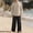 Suit-537Khaki, variant on Gamivast Men's 2 Piece Lounge Set Long Sleeve Pleated Front Henley Shirt and Loose Fit Wide Leg Pants Breathable Soft Cotton Linen Blend Casual Outfit Set