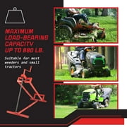 Stalwart Mower Lift - 880lb Capacity Tractor or Lawn Mower Lift Jack, Red