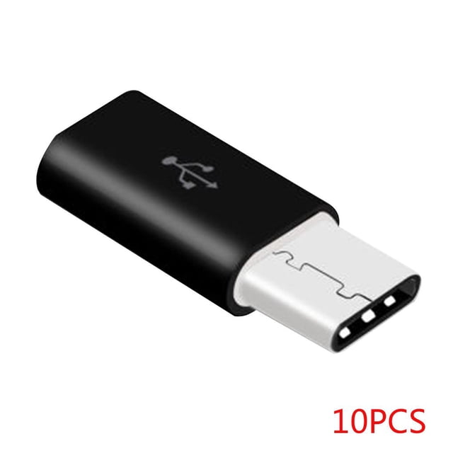 Adaptador universal tipo C macho a micro USB hembra de 1/5/10 Uds., Convertidor de carga de sincronización de datos, conector USB-C seitruly PJ6824-02B