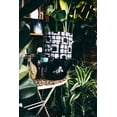 thumbnail image 5 of African Home Decor Pendant lampshade, handmade drum lampshade, ceiling or lamp base lampshade, home improvement- all sizes - Black and White, 5 of 5