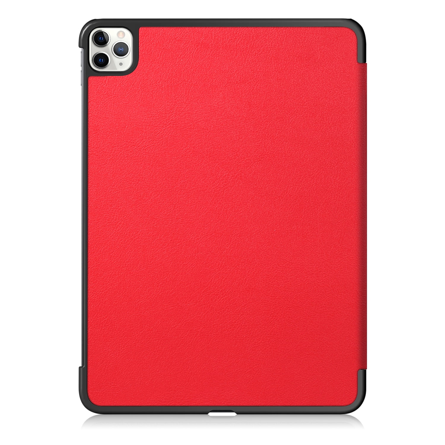 Allytech iPad Pro 11 2020 Case 2nd Generation, Slim Lightweight [Support Apple Pencil Charging] Auto Sleep Wake Trifold Stand Protective Smart Cover Case for Apple iPad Pro 11 Inch 2020 - Red