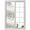 beige, variant on Blue Beige Coastal Window Privacy Film, Beach Starfish Summer Eucalyptus Retro Static Cling UV Sun Blocking Heat Control Window Tint Day and Night, Non-Adhesive One Way Privacy Cover 19.6''x39.3''