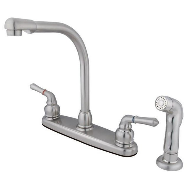 8 in. Americana Centerset Kitchen Faucet, Satin Nickel