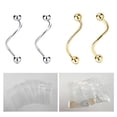 thumbnail image 4 of Guardurnaity Pendientes de tuerca de plata 925 en espiral para mujer, joyería para Piercing de boda, elegante, exquisita, personalizada, para novia Ropa, zapatos y accesorios Miscelánea, 4 of 6