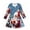 Blue, variant on Girls Christmas Long Sleeve Dress, Kids Cute Christmas Funny Print A-Line Swing Dress, Fall Winter Holiday Party Casual Princess Dress for Little Girls(Red4,4-5 Years)